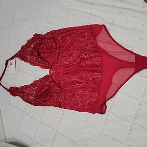Red Lingerie one piece